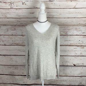 FATE Grey Vneck Sweater Medium